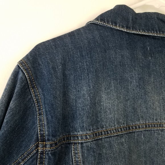 Forever 21 2x Denim Jean Jacket With Frayed Hem - Picture 4 of 13